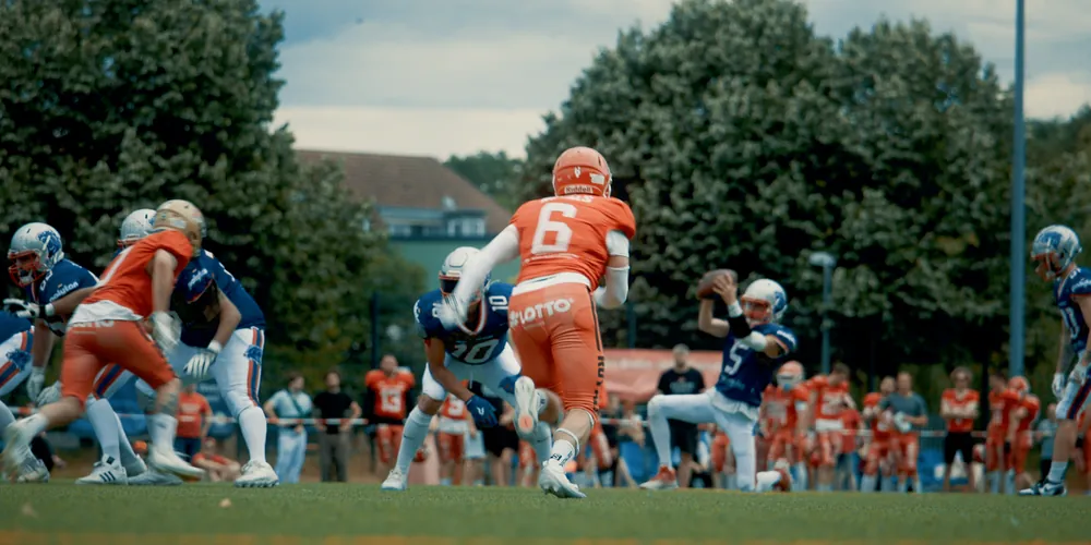 Football-Spiel, gefilmt für ein Kreativfilm-Projekt von BenRoits Media